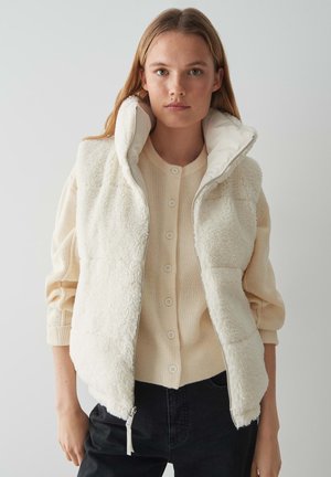 REGULAR FIT QUILTED REVERSIBLE NORMALE PASSFORM - Weste - soft cream