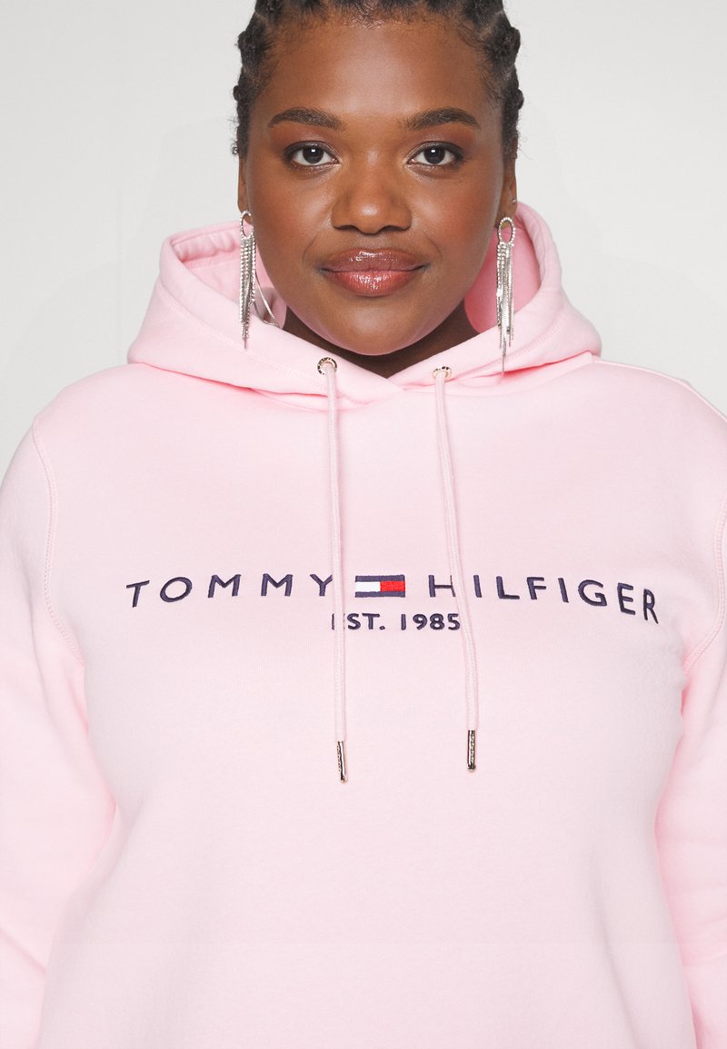 Light pink tommy hilfiger hoodie Clearance