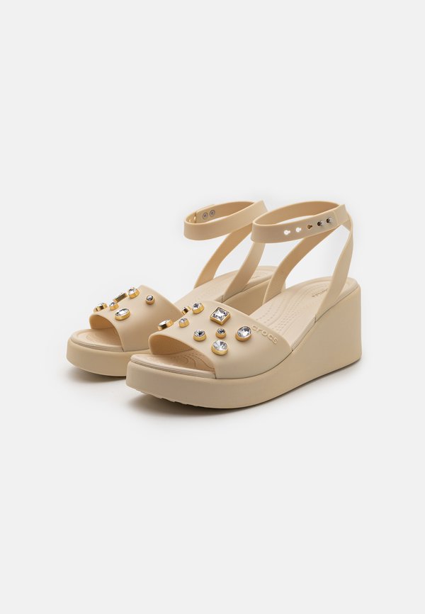 BROOKLYN GEMS ANKLE STRAP WEDGE - Platform sandals - sandstone2