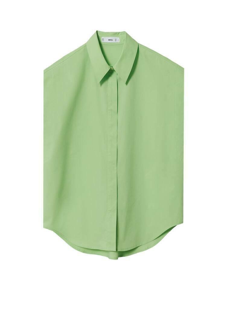Mango Overhemdblouse mintgroen