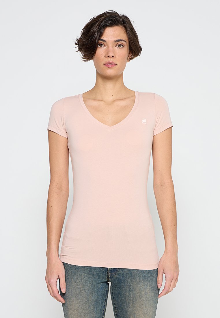 G-Star T-shirt basic roze G-Star T-shirt basic roze