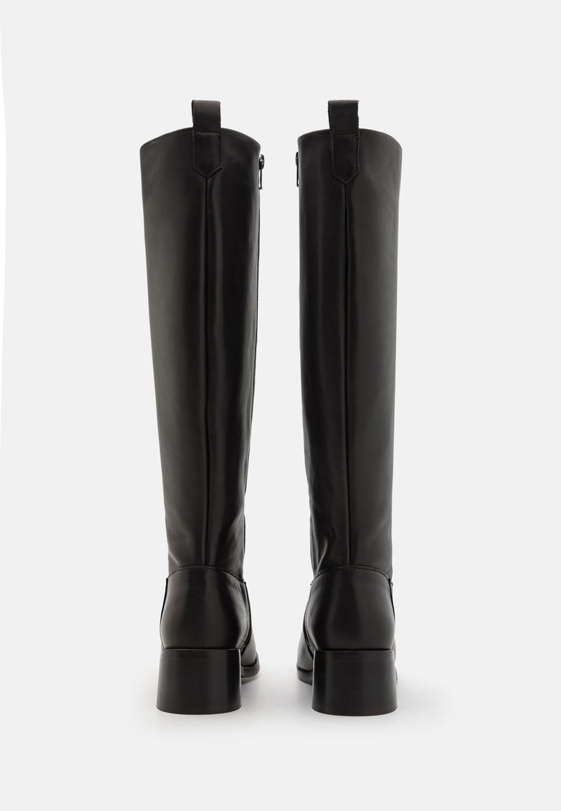Bottines SAMZIO En Cuir Noir Doublé Cuir Taille 35 - Occasion Bon état, Fabrication Italie
