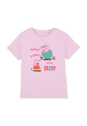 MUDDY PUDDLES WITH DADDY - Print T-shirt - light pink