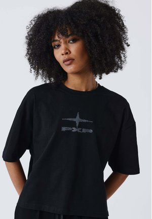 MANCHES COURTES DIAMOND - Camiseta estampada - noir