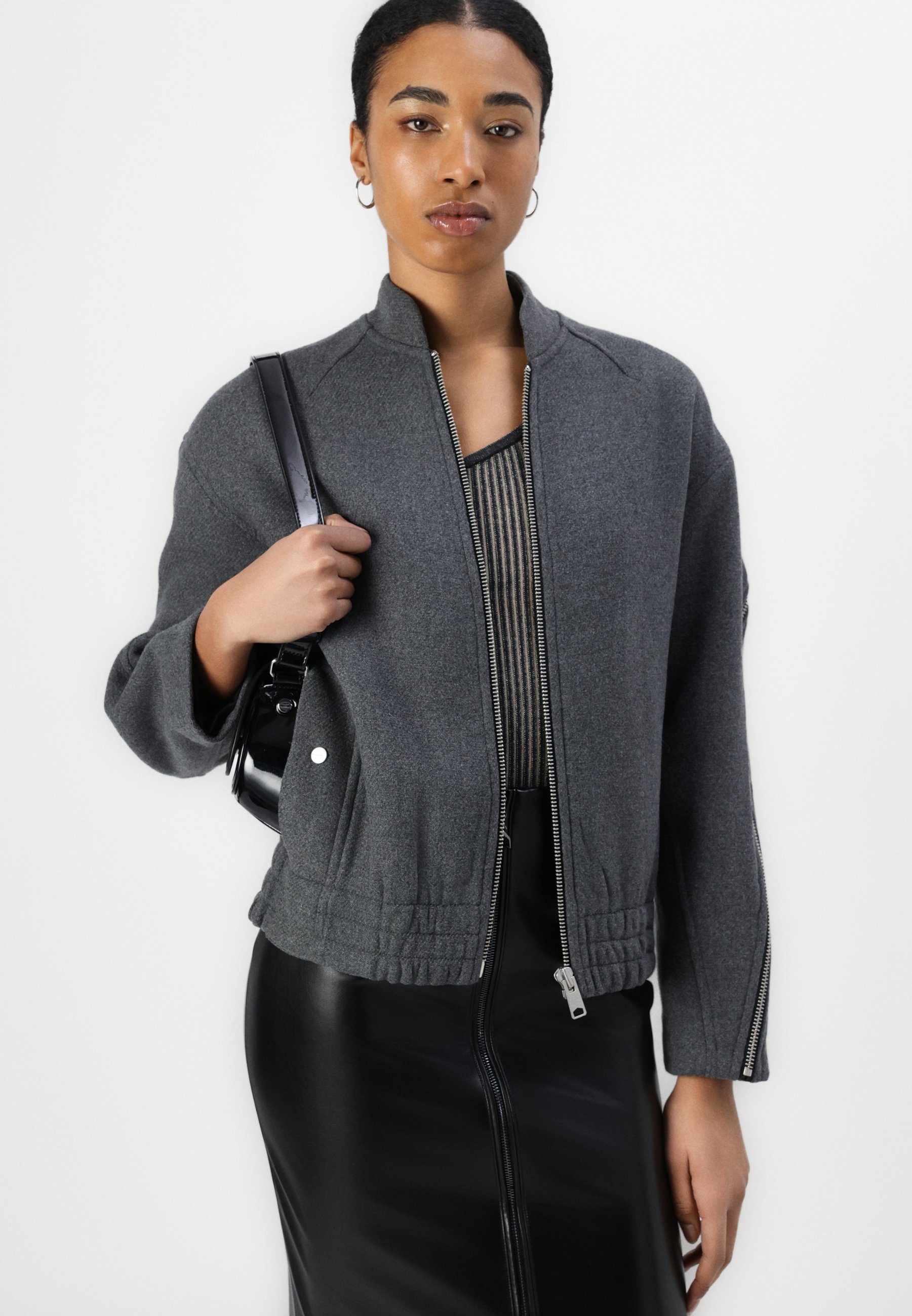 AllSaints HACKNEY - Bomber Jacket - grey - Zalando.ie