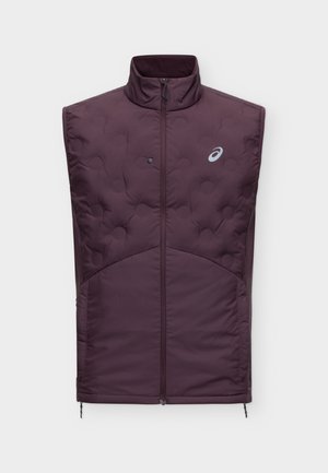 ASICS, ROAD WINTER VEST - Жилетка - dark currant