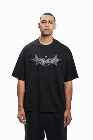 FUTURE RHINESTONE UNISEX - Tričko s potlačou - black