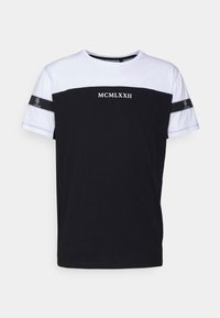 T-shirt estampada - white/black