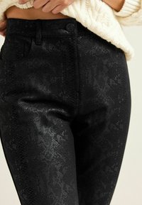 Next PONTE  - Jeans slim fit - black coated