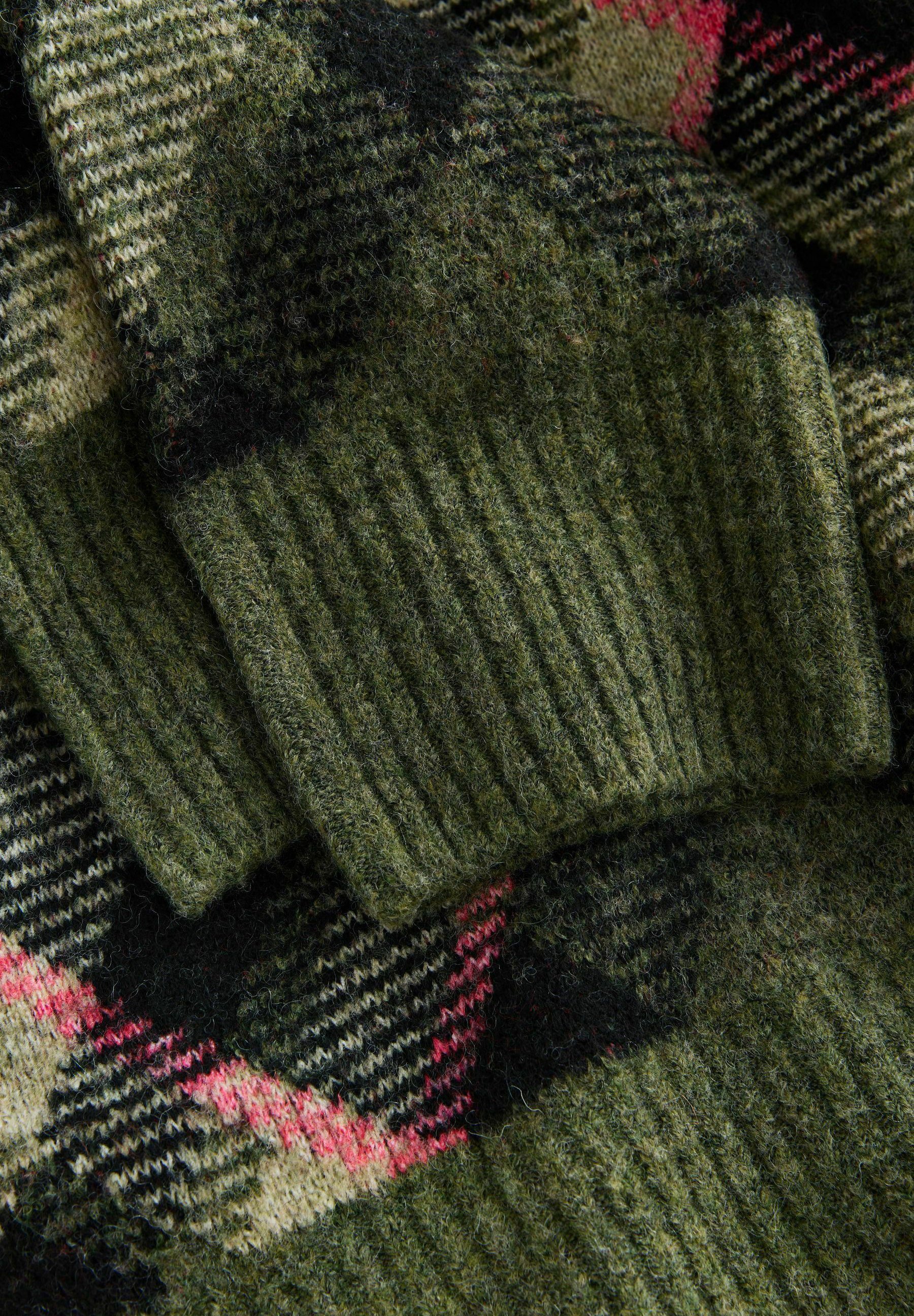 トップス andequal checked pattern knit pattern-knit-crochet-man-
