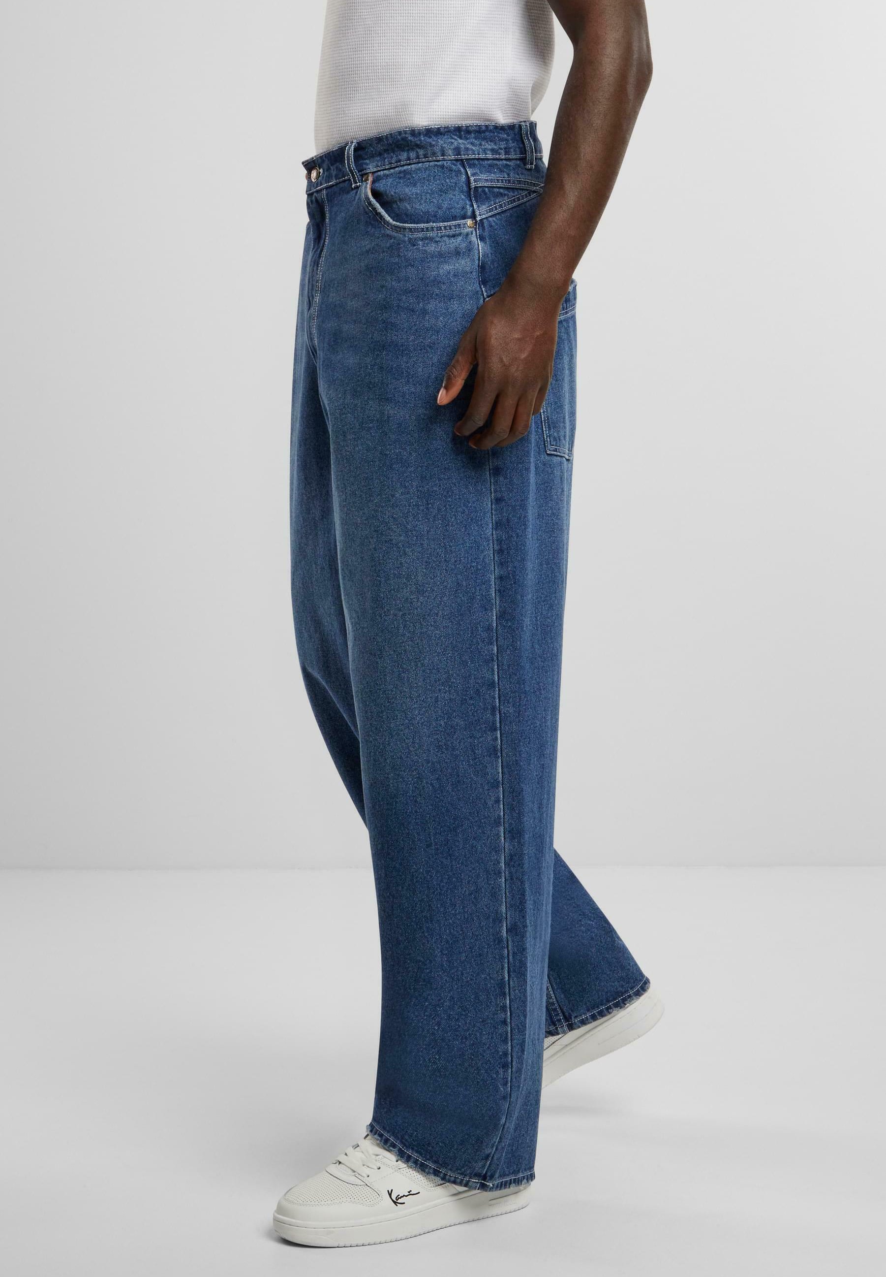 Karl Kani PLATE BAGGY FIVE POCKET - Blugi loose fit - vintage