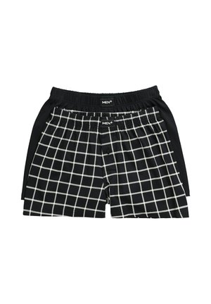 2ER-PACK UNI KARO - Boxershorts - black