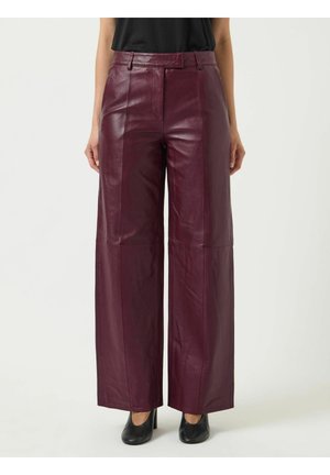 YASVIRMA - Leren broek - port royale