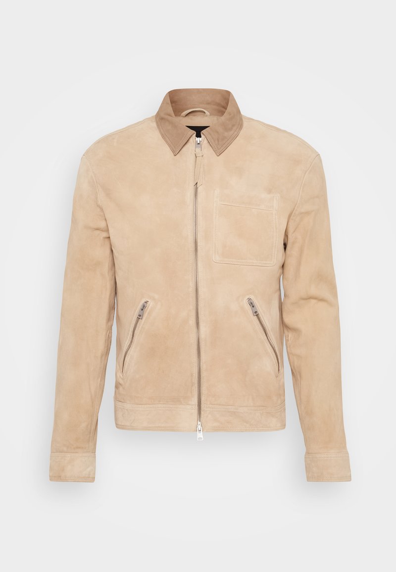 AllSaints Leren jas beige AllSaints Leren jas beige