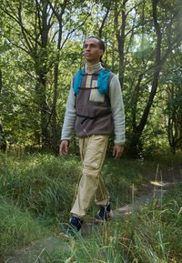 The North Face M YUMIORI 1/4 ZIP - Fleecetröja - smokey brown/clay grey/summit gold