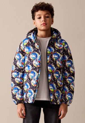 Next, QUILTED MIDWEIGHT HOODED JACKET . - Winterjas - black blue football
