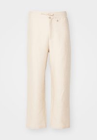 LINEN TROUSERS WITH DRAWSTRING - Trousers - sand