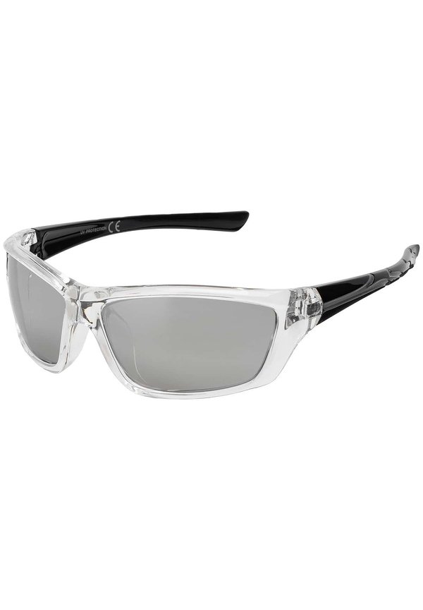 SPORTLICHE VERSPIEGELT - Sonnenbrille - schwarz silber