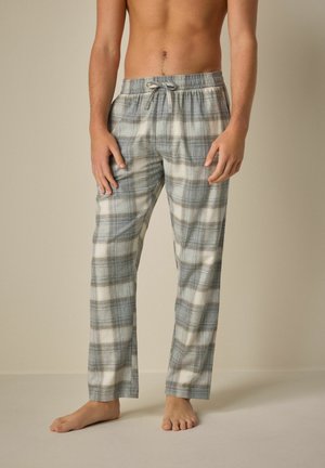 Next REGULAR FIT - SIGNATURE PREMIUM - Nachtwäsche Hose - stone grey check