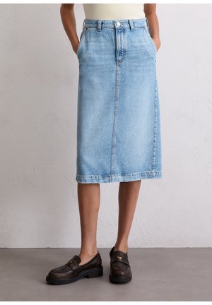 Jupe en jean - tinted light blue wash