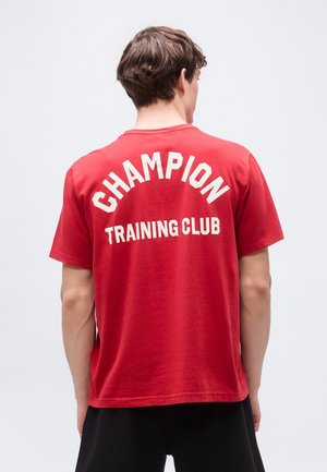 RING SIDE RELAX FIT GRAPHIC - Tričko s potlačou - red