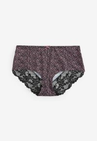 Next NO VPL BACK THREE PACK - Kalhotky - mauve purple spot print black pink