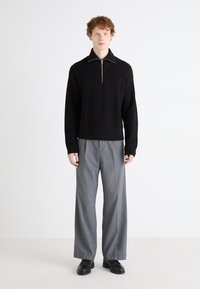 Weekday BLEND HALF ZIP  - Pullover - black