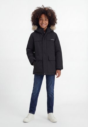 Tommy Hilfiger, FAUX FUR HOOD PADDED PARKA - Парка - black