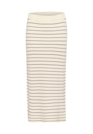Culture EBBA ANNEMETTE TUBE  - Pencil skirt - whitecap grey stripe