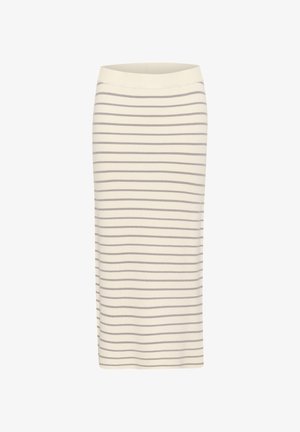 Culture EBBA ANNEMETTE TUBE  - Bleistiftrock - whitecap grey stripe
