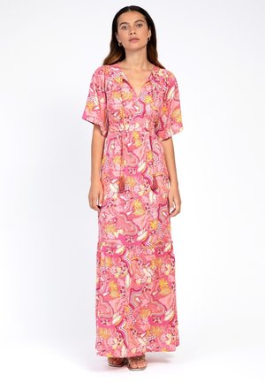 AN'GE ODIAS - Robe longue - bolivia framboise
