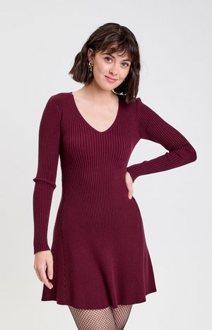 PATTIN  - Vestido de punto - bordeaux