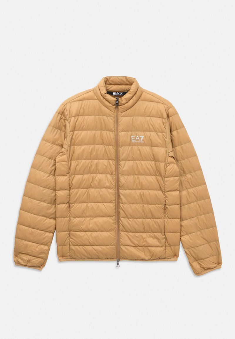 EA7 Emporio Armani Gewatteerde jas zandkleur EA7 Emporio Armani Gewatteerde jas zandkleur