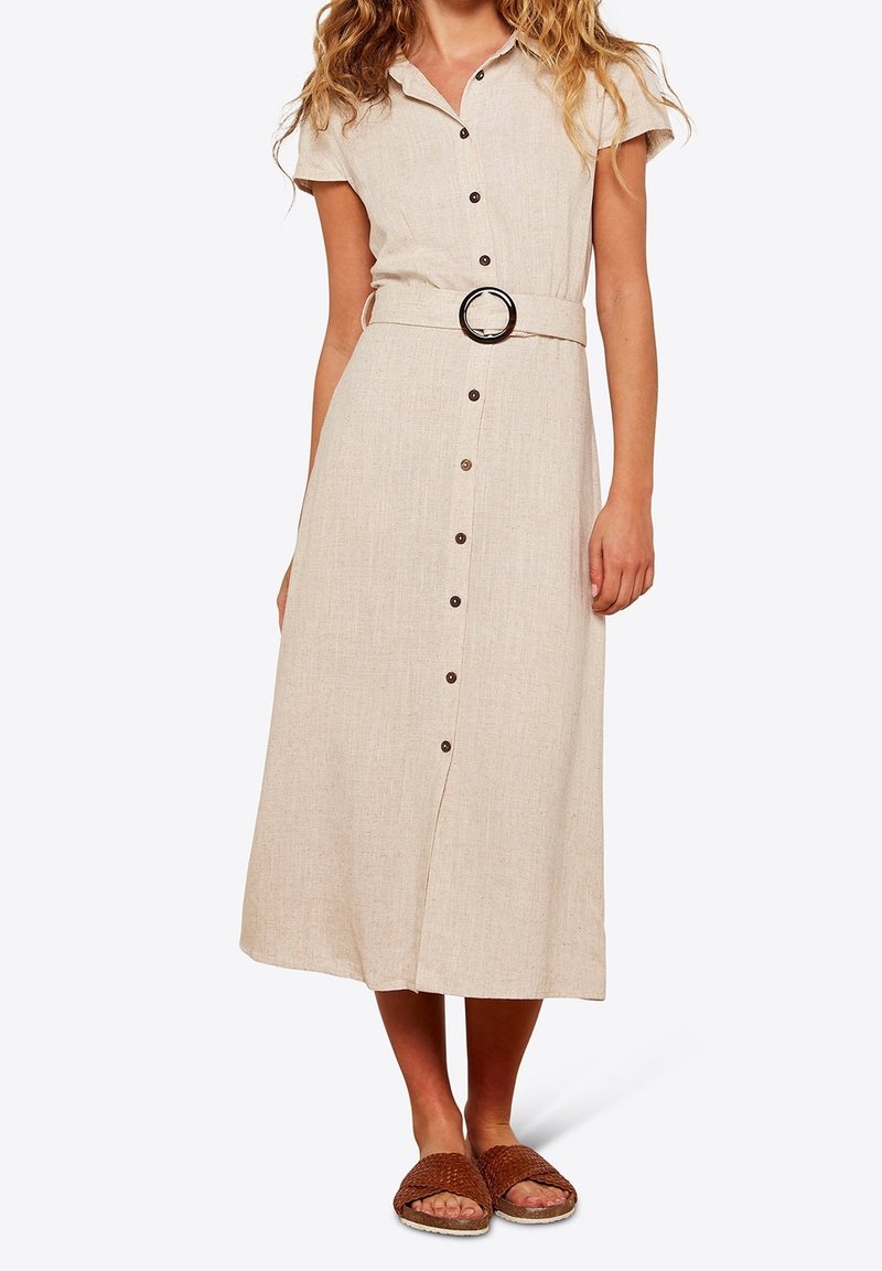 Apricot Robe chemise - stone