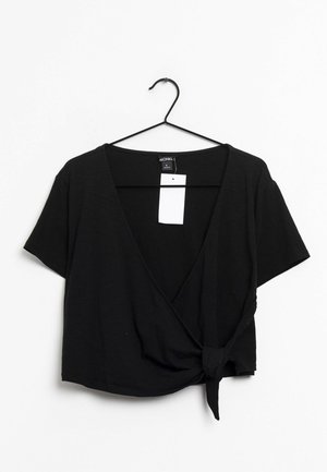 Monki T-shirt basic - black