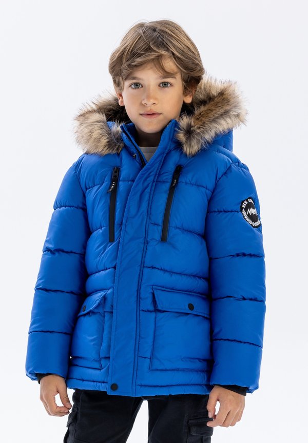 PADDED WITH FAUX FUR TRIM HOOD - Winterjacke