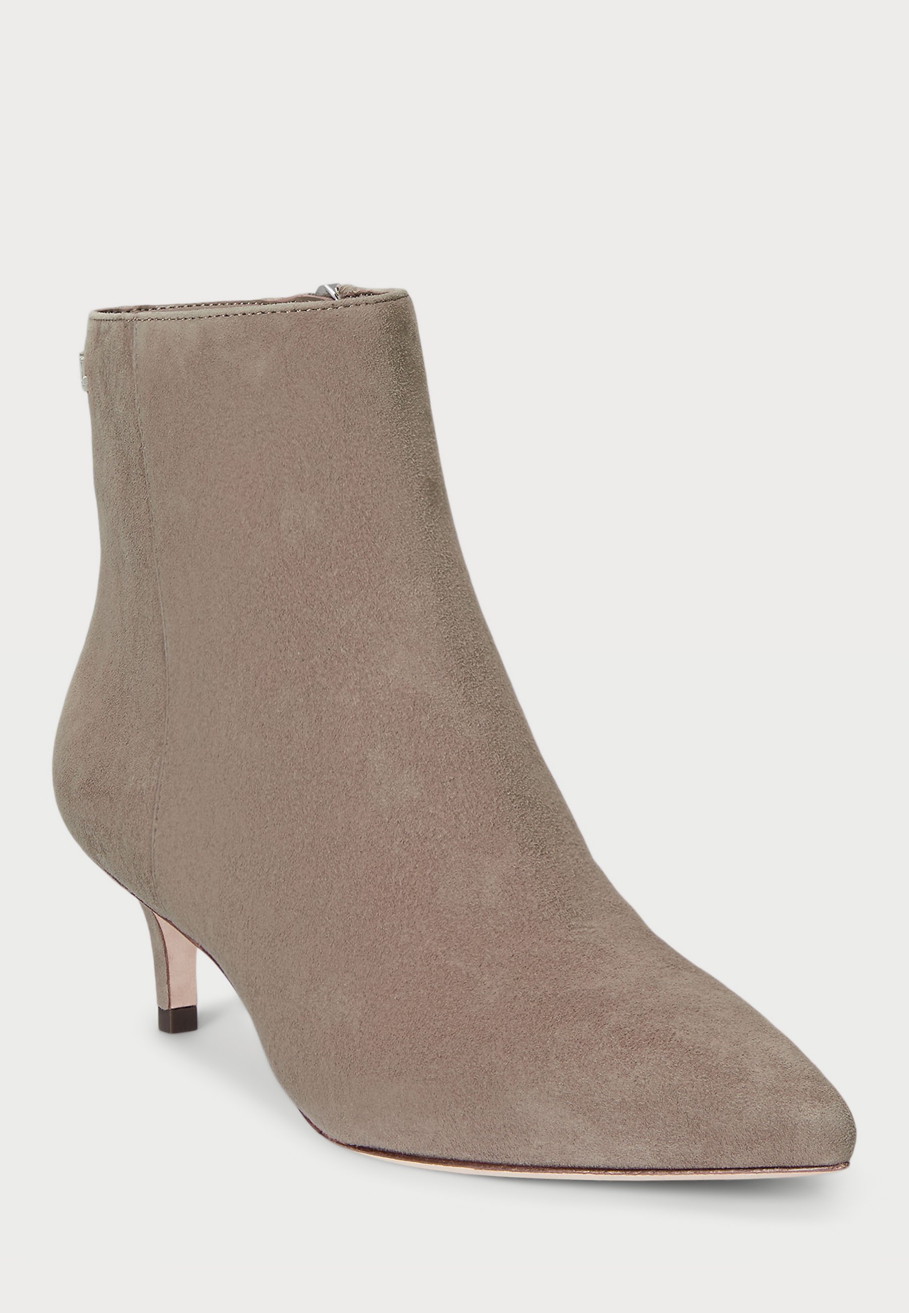 Lauren Ralph Lauren MCKAY BOOTIE HEEL - Korte laarzen - taupe