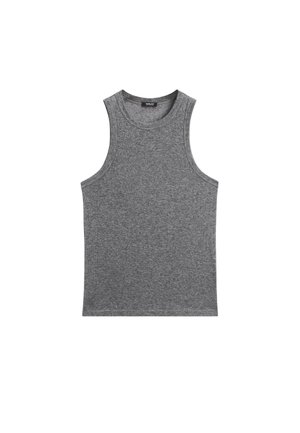 Massimo Dutti LIGHTWEIGHT HALTER NECK - T-shirts basic - dark grey