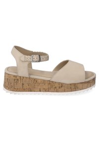Gerry Weber BARLETTA 05 - Kiilakorkosandaali - beige