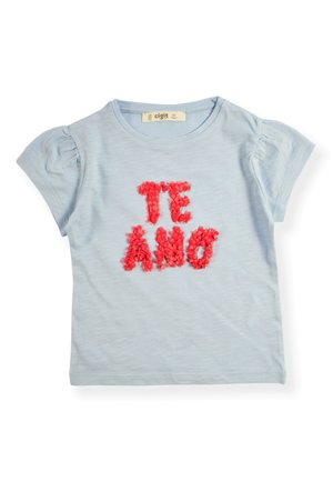 Print T-shirt - light blue