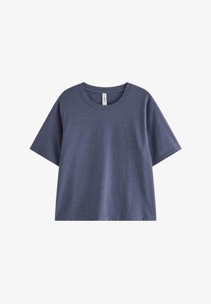 Lindex, LINDEX COOLMAX® PYJAMA T-SHIRT LINDEX - Nattøj trøjer - dark dusty blue