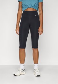 Nike Performance - ONE CAPRI - Pantalon 3/4 de sport - black/white Image miniature 1