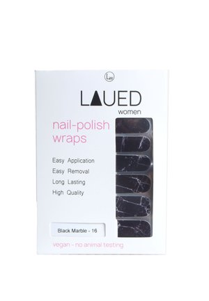 VARGU LAUED MARBLE - Nail stickers - black marble
