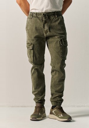 Koroshi, Cargo trousers - kaki   khaki
