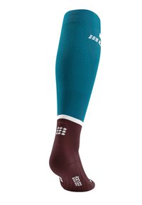 CEP THE RUN COMPRESSION SOCKS KNEE-HIGH WOMEN - MADE IN GERMANY - Kniestrümpfe - petrol dark red