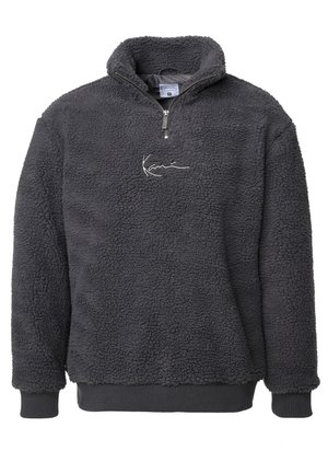 SMALL SIGNATURE TEDDY TROYER  - Fleece trui - anthracite