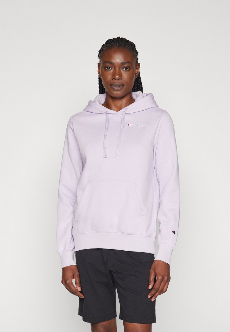 Champion ICONS HOODIE CONTRAST LOGO SMALL - Felpa con cappuccio - lilac