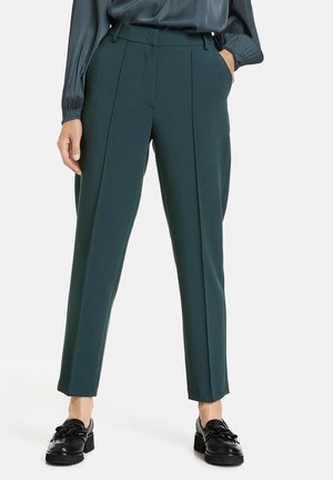 MIT LÄNGSBIESEN - Trousers - green teal