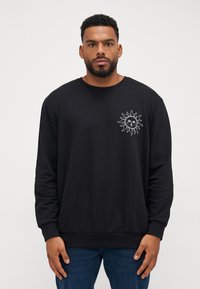 Jack & Jones JJMYSTIC CREW NECK - Φούτερ - black