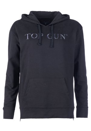MIT GESTICKTEM LOGO - Huppari - black